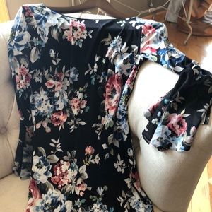 Floral long sleeve dress